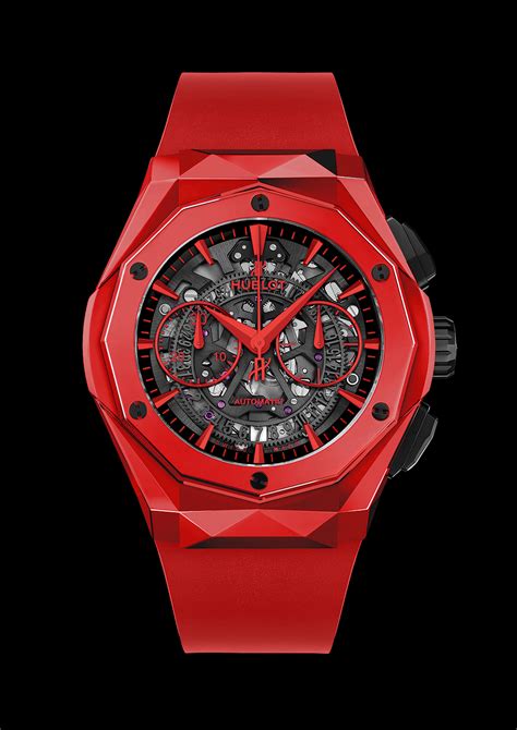 hublot red and black watch|hublot black fusion.